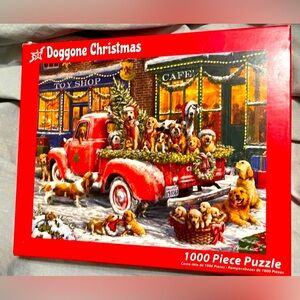 Doggone Christmas 1000 piece puzzle 30” x 24